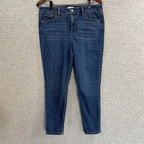 Jessica Simpson Jeans Womens Size 10 Blue High Rise Ankle Cotton Blend Stretch - Picture 14 of 15